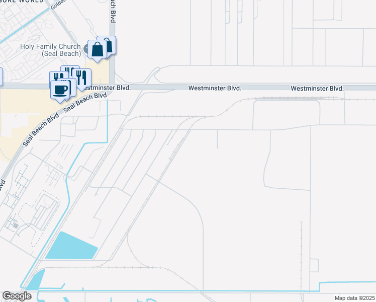 map of restaurants, bars, coffee shops, grocery stores, and more near 6th Street in Seal Beach
