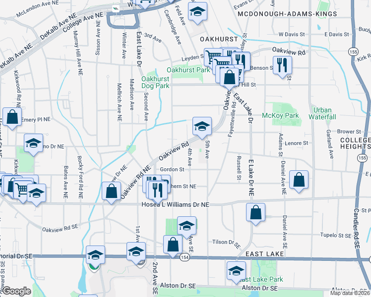 map of restaurants, bars, coffee shops, grocery stores, and more near 207 4th Avenue in Decatur