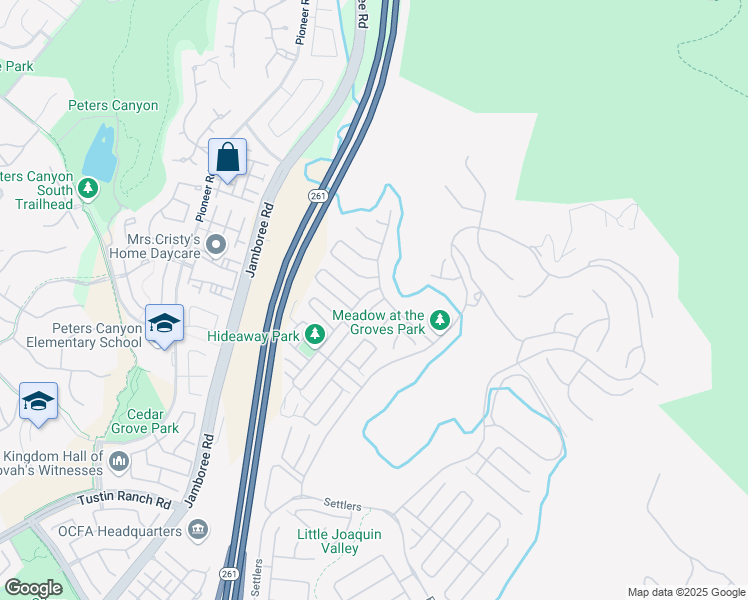 map of restaurants, bars, coffee shops, grocery stores, and more near 63 Longchamp in Irvine
