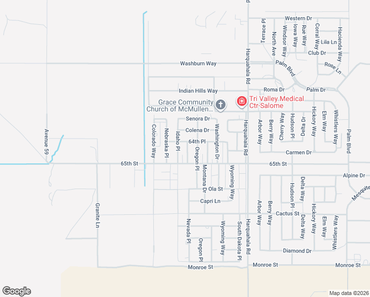 map of restaurants, bars, coffee shops, grocery stores, and more near 39873-39999 Idaho Way in Salome