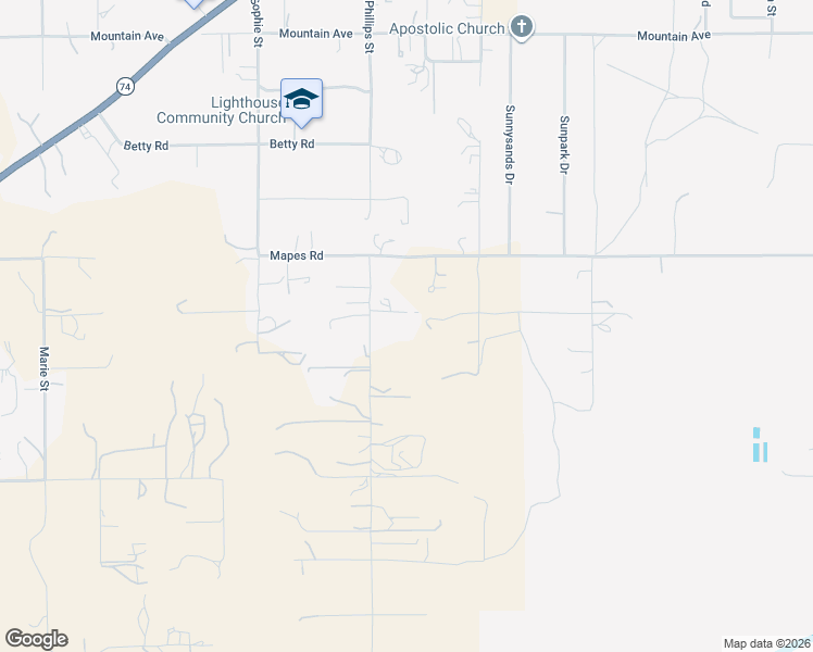 map of restaurants, bars, coffee shops, grocery stores, and more near 23485 Mapes Road in Perris