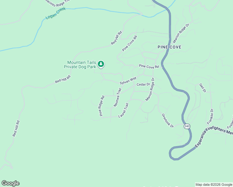 map of restaurants, bars, coffee shops, grocery stores, and more near 25255 Nestwa Trail in Idyllwild-Pine Cove