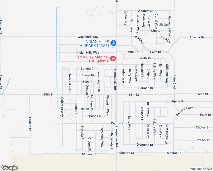 map of restaurants, bars, coffee shops, grocery stores, and more near 39850-39916 S Dakota Pl in Salome