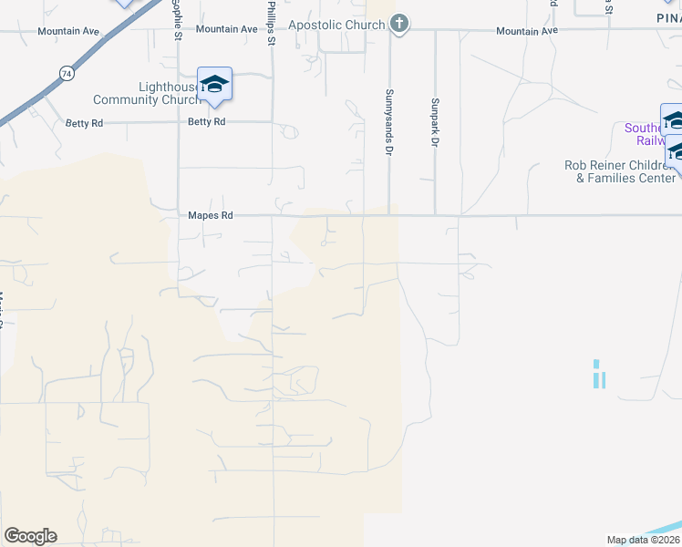 map of restaurants, bars, coffee shops, grocery stores, and more near 23485 Mapes Rd in Perris