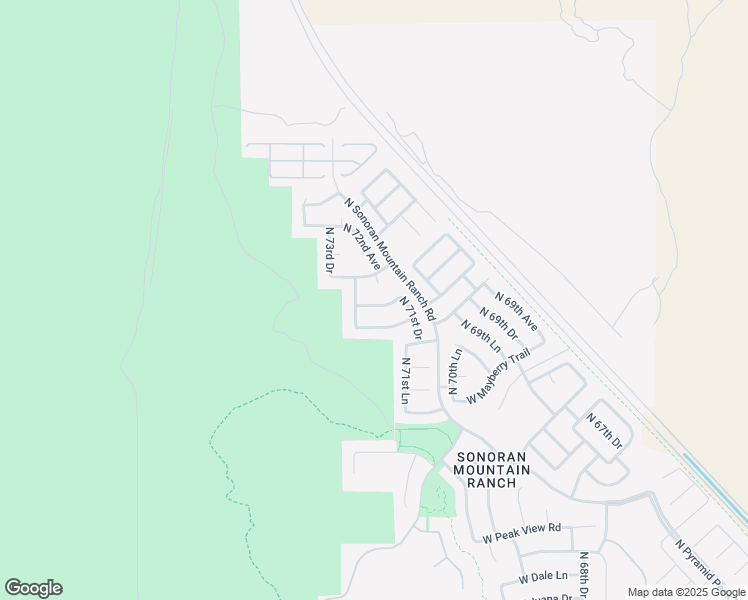 map of restaurants, bars, coffee shops, grocery stores, and more near 7210 West Lone Tree Trail in Peoria