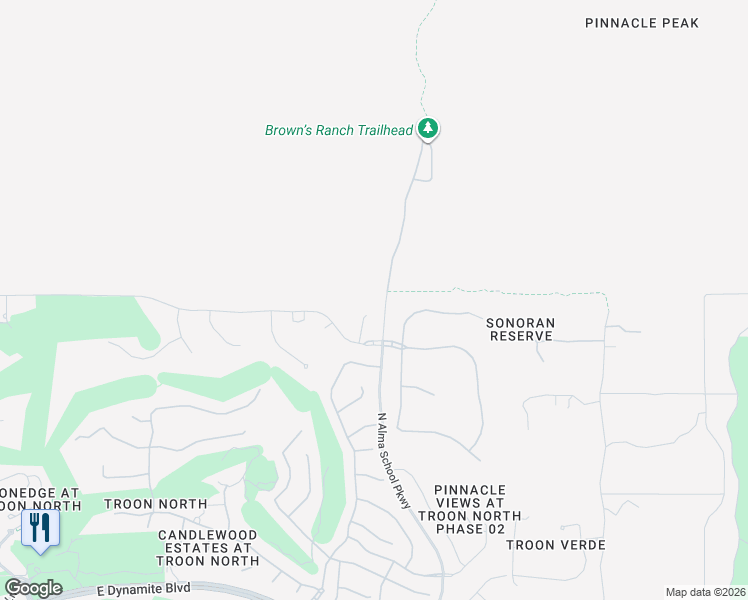 map of restaurants, bars, coffee shops, grocery stores, and more near 29709 North 109th Place in Scottsdale