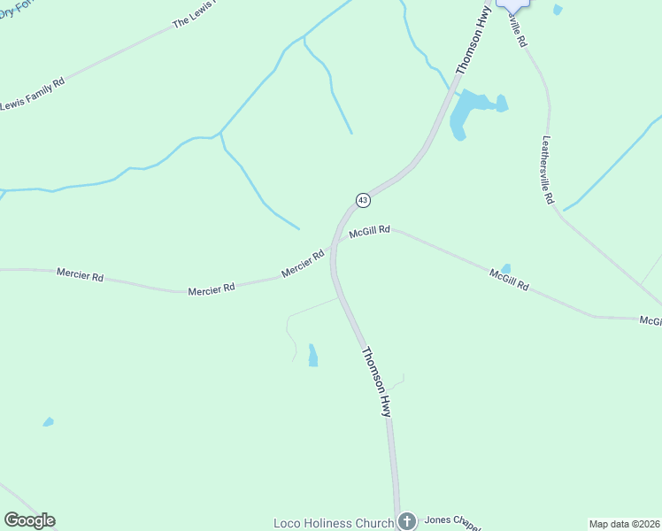 map of restaurants, bars, coffee shops, grocery stores, and more near 2277 Thomson Highway in Lincolnton