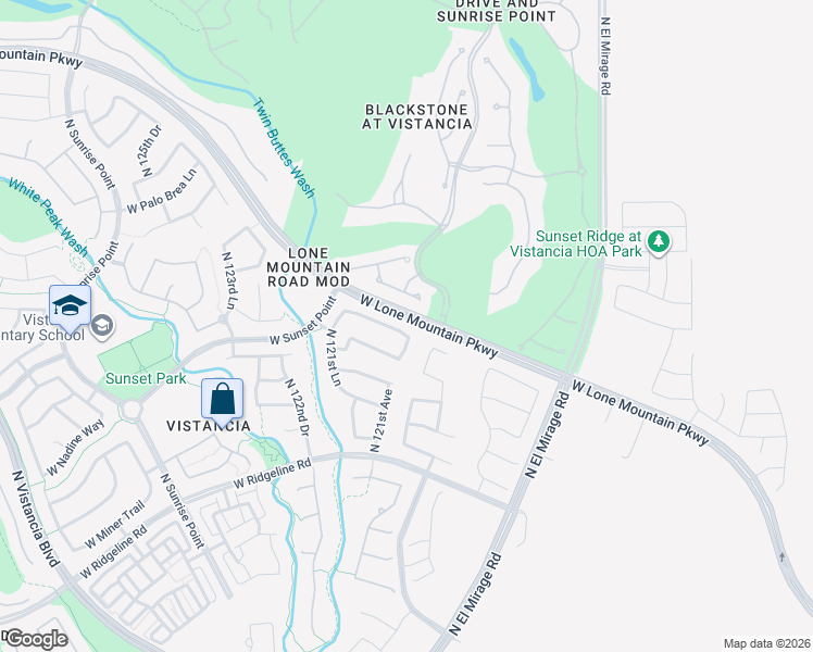 map of restaurants, bars, coffee shops, grocery stores, and more near 12078 West Dove Wing Way in Peoria