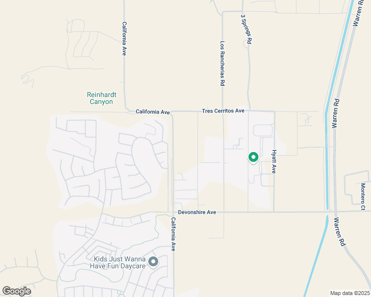 map of restaurants, bars, coffee shops, grocery stores, and more near 25350 California Avenue in Hemet