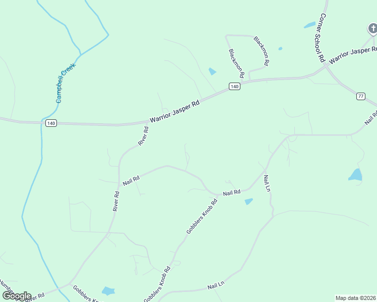 map of restaurants, bars, coffee shops, grocery stores, and more near 3349 Nail Road in Warrior