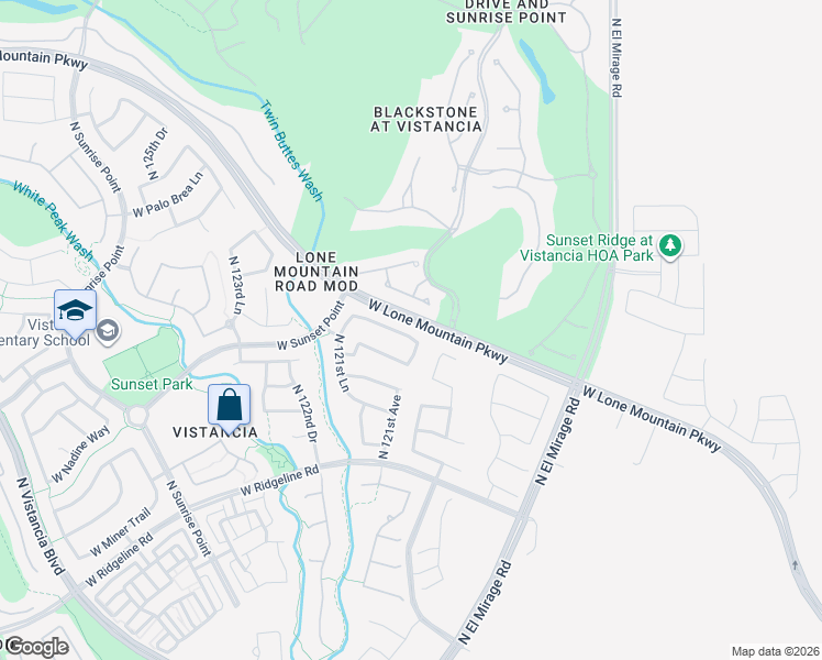 map of restaurants, bars, coffee shops, grocery stores, and more near 12078 West Dove Wing Way in Peoria
