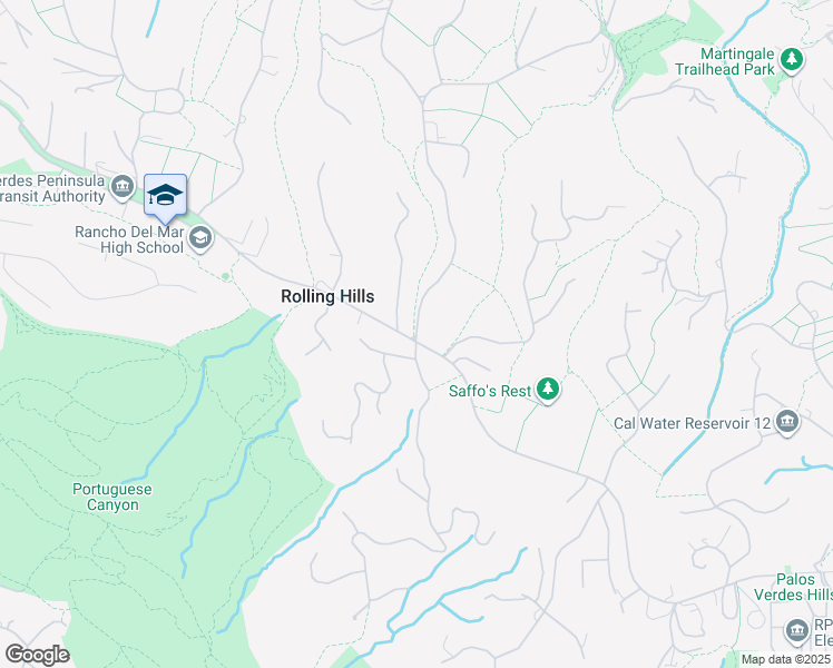 map of restaurants, bars, coffee shops, grocery stores, and more near 47 Portuguese Bend Road in Rolling Hills