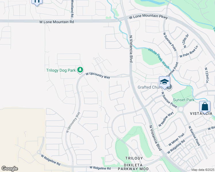 map of restaurants, bars, coffee shops, grocery stores, and more near 30110 North 130th Drive in Peoria