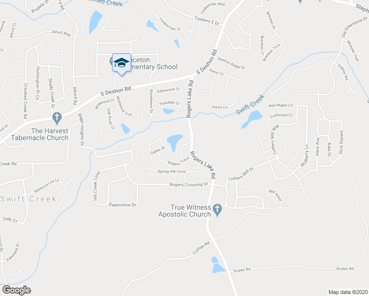 map of restaurants, bars, coffee shops, grocery stores, and more near 1519 Rogers Preserve Road in Lithonia
