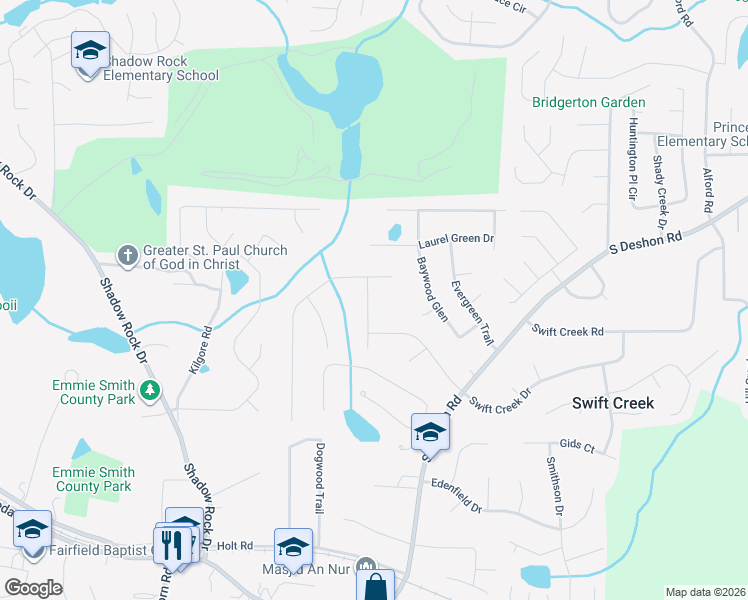 map of restaurants, bars, coffee shops, grocery stores, and more near 1268 Halter Lane in Lithonia