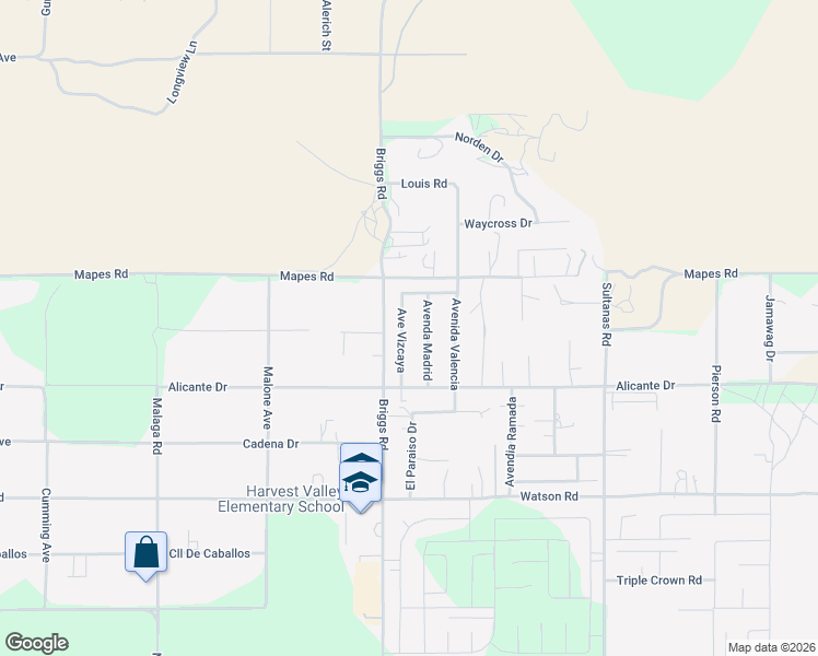 map of restaurants, bars, coffee shops, grocery stores, and more near 25116 Avenue Vizcaya in Homeland