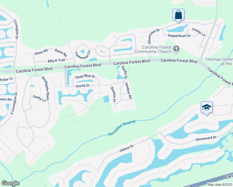 map of restaurants, bars, coffee shops, grocery stores, and more near 1065 Stanton PIace in Myrtle Beach