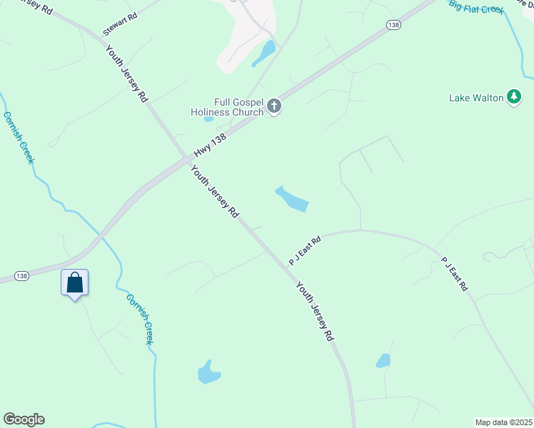 map of restaurants, bars, coffee shops, grocery stores, and more near 611 Youth Jersey Road in Covington