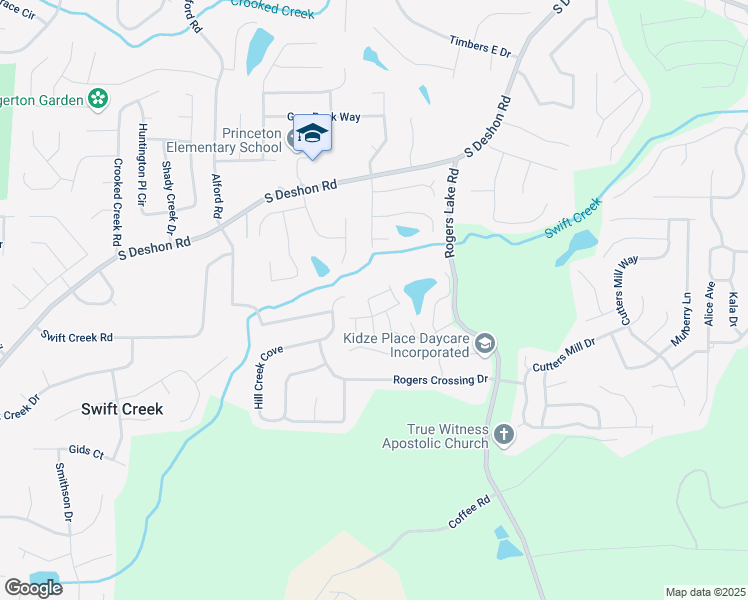map of restaurants, bars, coffee shops, grocery stores, and more near 6941 Rogers Point in Lithonia