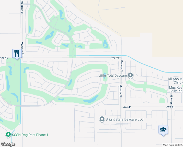 map of restaurants, bars, coffee shops, grocery stores, and more near 81693 Camino El Triunfo in Indio