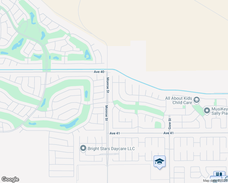 map of restaurants, bars, coffee shops, grocery stores, and more near 40345 Catania Court in Indio