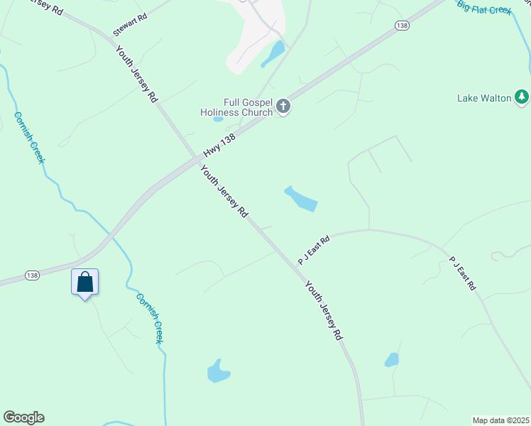 map of restaurants, bars, coffee shops, grocery stores, and more near 611 Youth Jersey Road in Covington