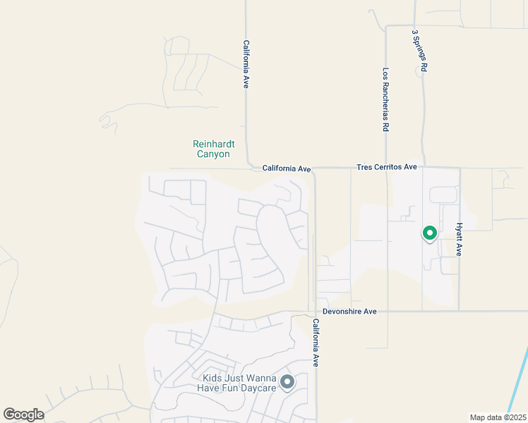 map of restaurants, bars, coffee shops, grocery stores, and more near 584 Tewell Drive in Hemet