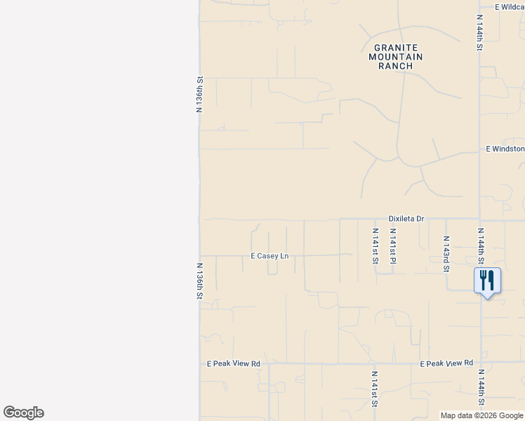 map of restaurants, bars, coffee shops, grocery stores, and more near 29709 North 138th Place in Scottsdale