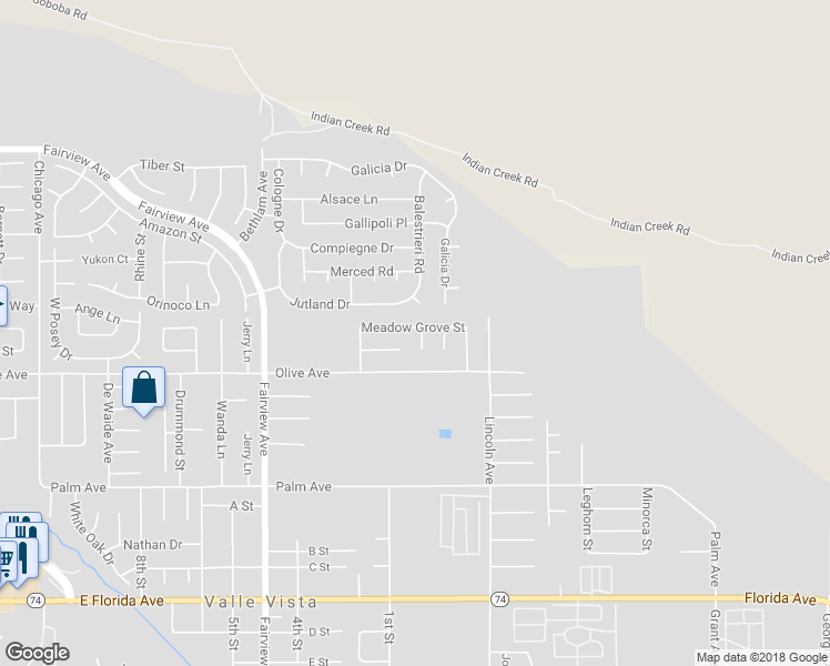 map of restaurants, bars, coffee shops, grocery stores, and more near 25077 Avocet Circle in Hemet