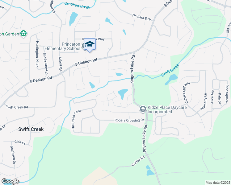 map of restaurants, bars, coffee shops, grocery stores, and more near 1282 Ellicot Way in Lithonia