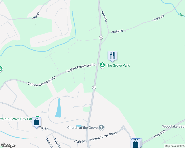 map of restaurants, bars, coffee shops, grocery stores, and more near 1050 Highway 81 in Loganville