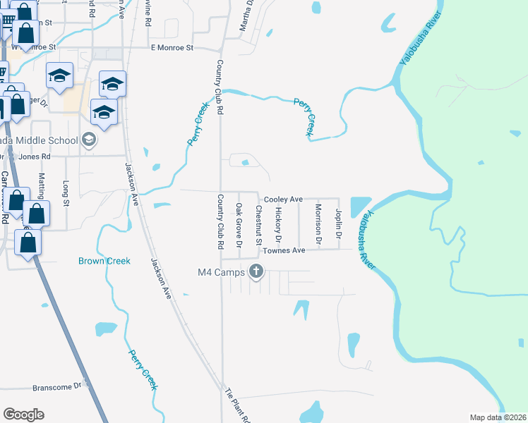 map of restaurants, bars, coffee shops, grocery stores, and more near 518 Chestnut Street in Grenada