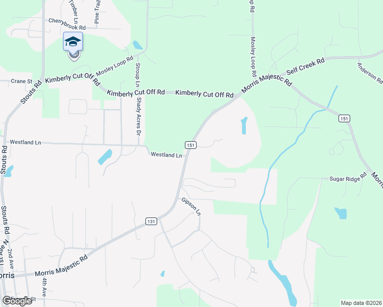 map of restaurants, bars, coffee shops, grocery stores, and more near 1085 County Road 131 in Morris