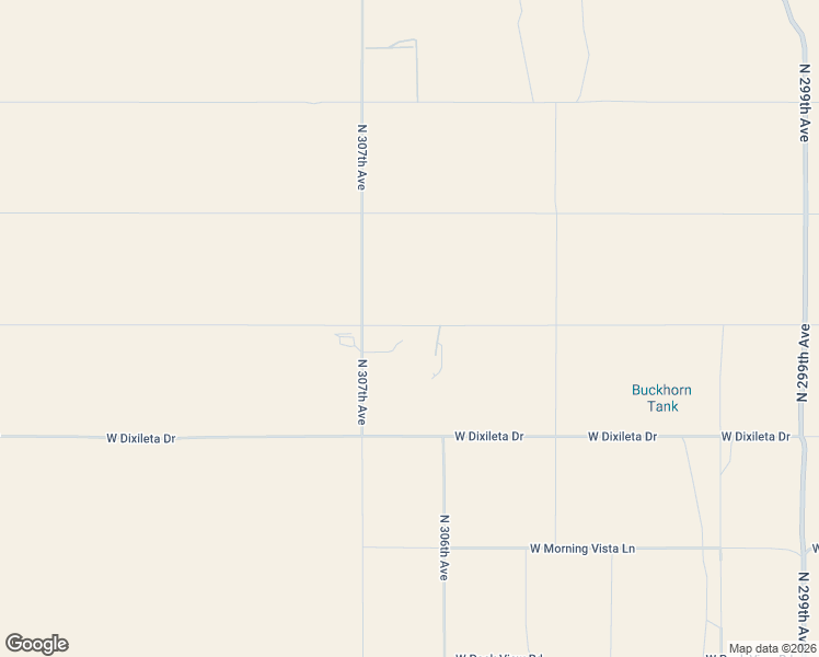 map of restaurants, bars, coffee shops, grocery stores, and more near 30039 North 307th Avenue in Wittmann