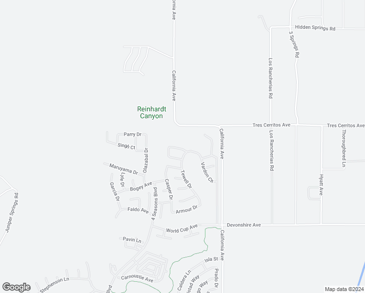 map of restaurants, bars, coffee shops, grocery stores, and more near 7816 Rawls Drive in Hemet