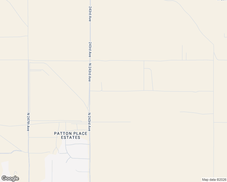 map of restaurants, bars, coffee shops, grocery stores, and more near 30210 North 242nd Avenue in Wittmann