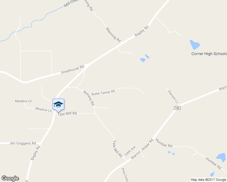 map of restaurants, bars, coffee shops, grocery stores, and more near 4365 Butler Tanner Road in Dora