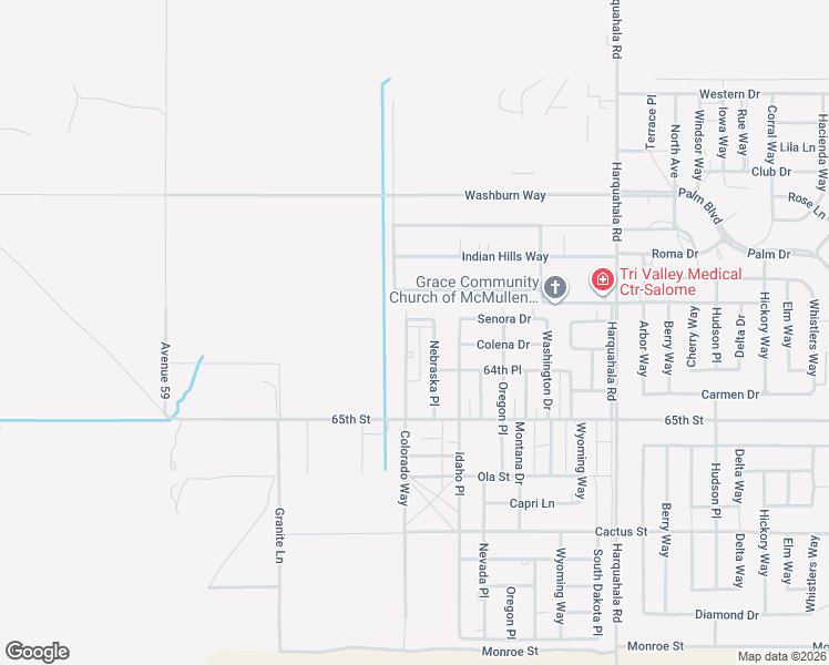 map of restaurants, bars, coffee shops, grocery stores, and more near 66501-66599 Senora Drive in Salome
