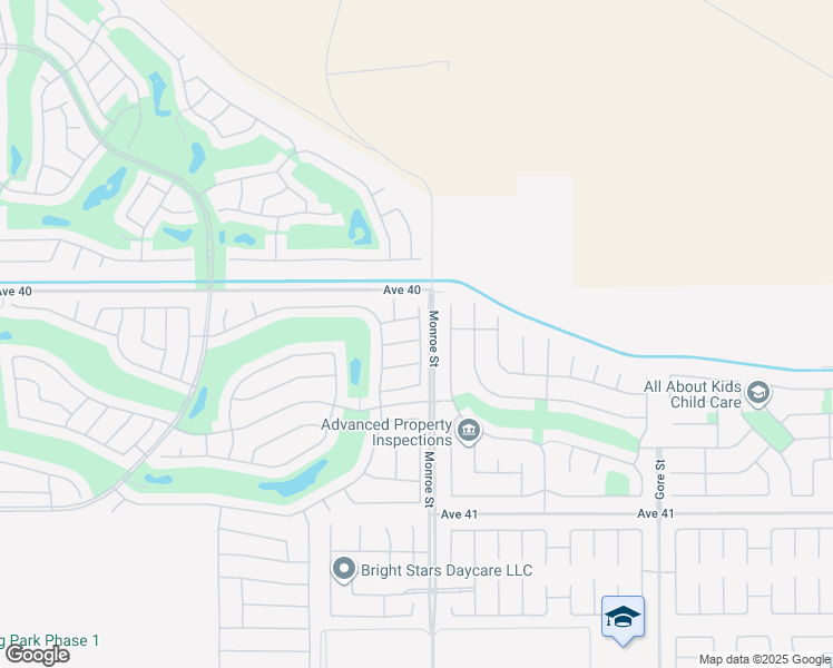 map of restaurants, bars, coffee shops, grocery stores, and more near 40117 Calle Celestino in Indio