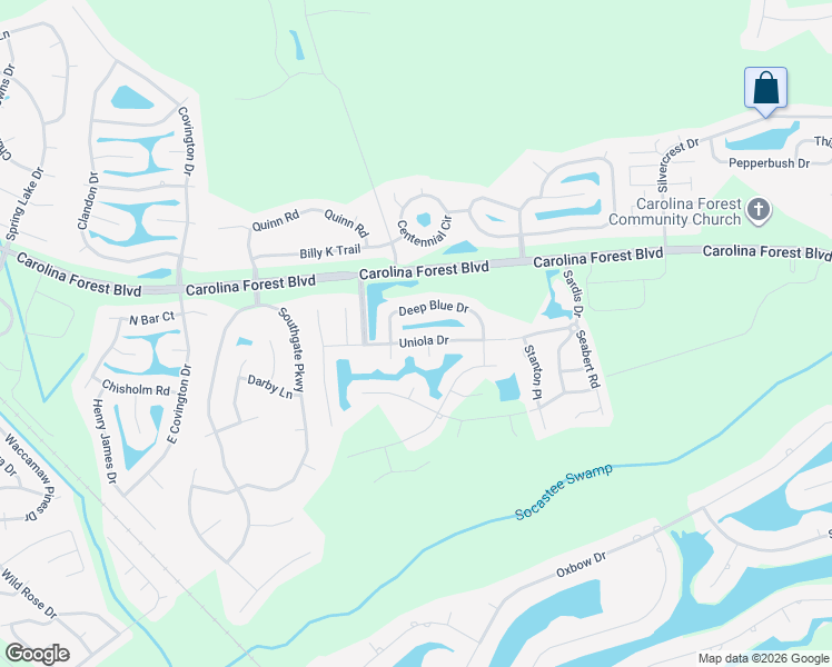 map of restaurants, bars, coffee shops, grocery stores, and more near 240 Deep Blue Drive in Myrtle Beach