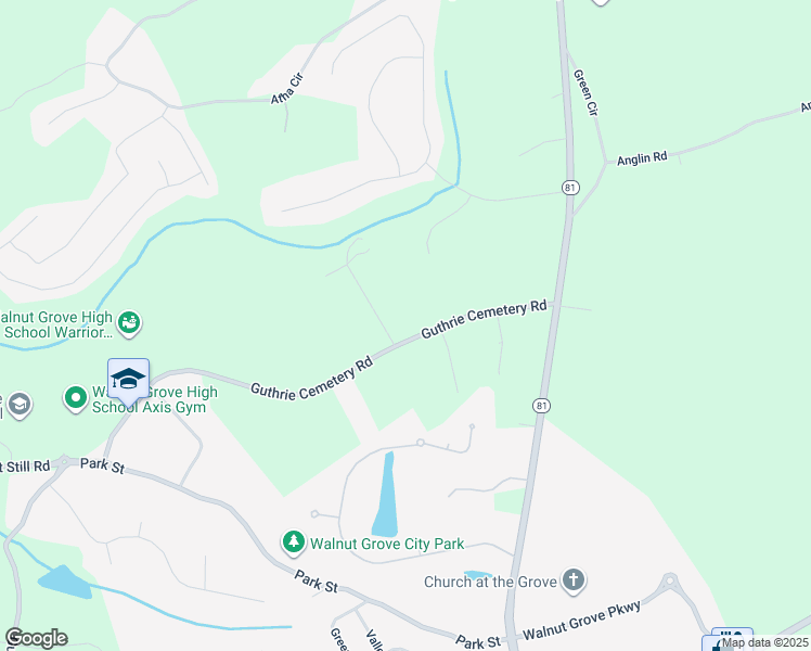 map of restaurants, bars, coffee shops, grocery stores, and more near 4311 Guthrie Cemetery Road in Loganville