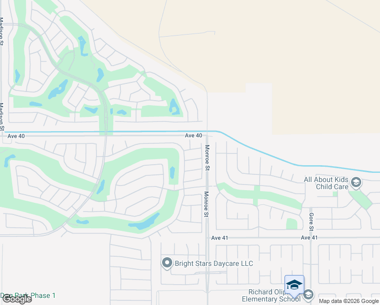 map of restaurants, bars, coffee shops, grocery stores, and more near 81909 Avenida Las Ramblas in Indio