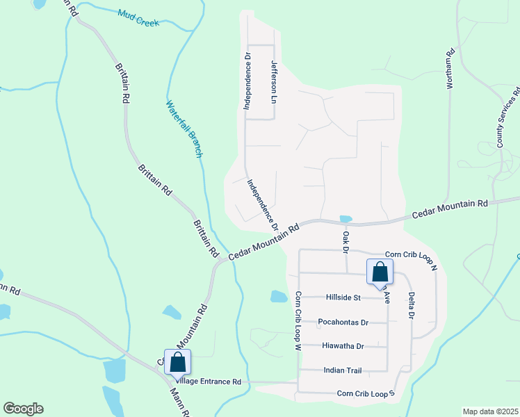 map of restaurants, bars, coffee shops, grocery stores, and more near 7700 Governors Lane in Douglasville