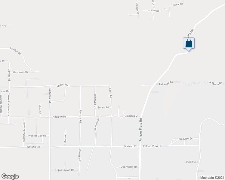 map of restaurants, bars, coffee shops, grocery stores, and more near 25011 Leon Road in Homeland