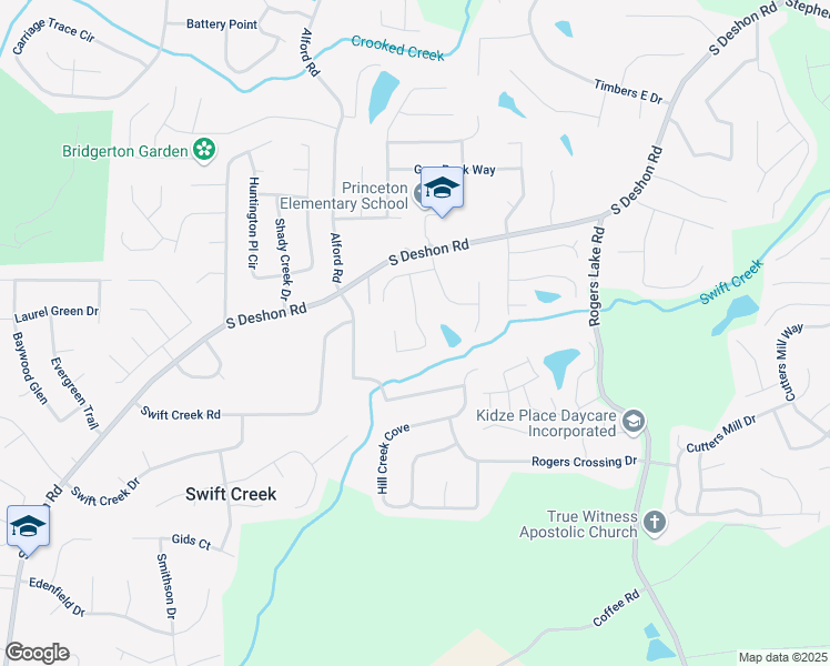 map of restaurants, bars, coffee shops, grocery stores, and more near 1221 Oak Knoll Court in Lithonia