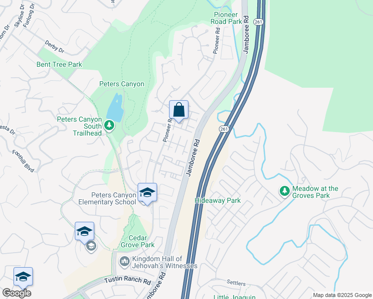 map of restaurants, bars, coffee shops, grocery stores, and more near 10908 Dishman Place in Tustin