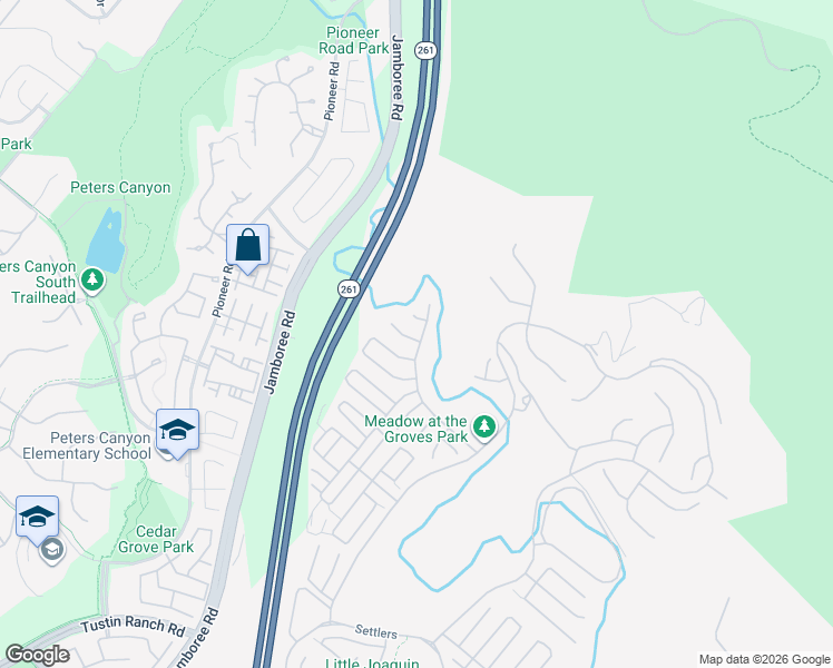 map of restaurants, bars, coffee shops, grocery stores, and more near 52 Highnoon in Irvine