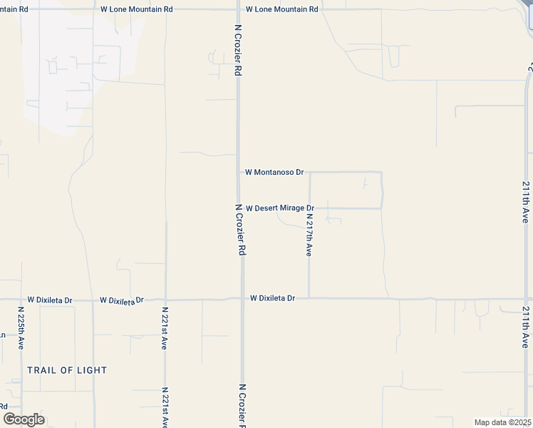 map of restaurants, bars, coffee shops, grocery stores, and more near 30217 North Crozier Road in Wittmann