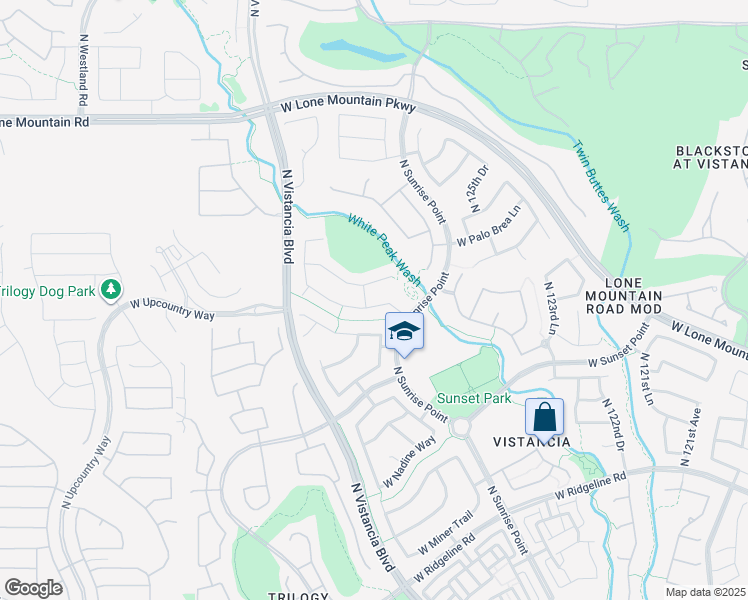 map of restaurants, bars, coffee shops, grocery stores, and more near 12708 West Desert Mirage Drive in Peoria