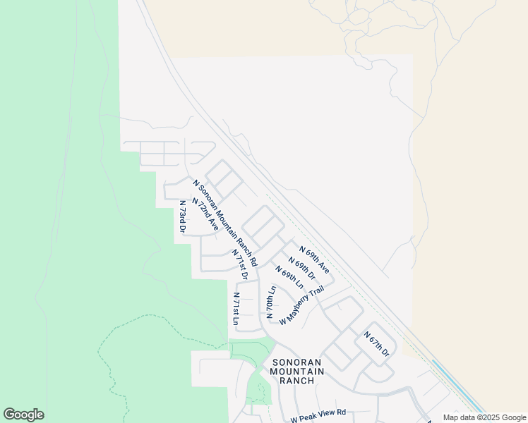 map of restaurants, bars, coffee shops, grocery stores, and more near 7043 West Andrew Lane in Peoria
